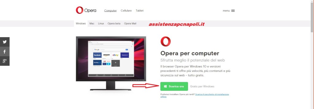 Guida installazione Browser Opera