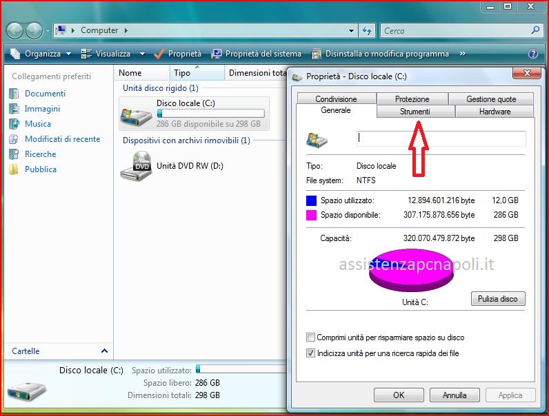 Come Deframmentare il disco rigido su Windows Vista