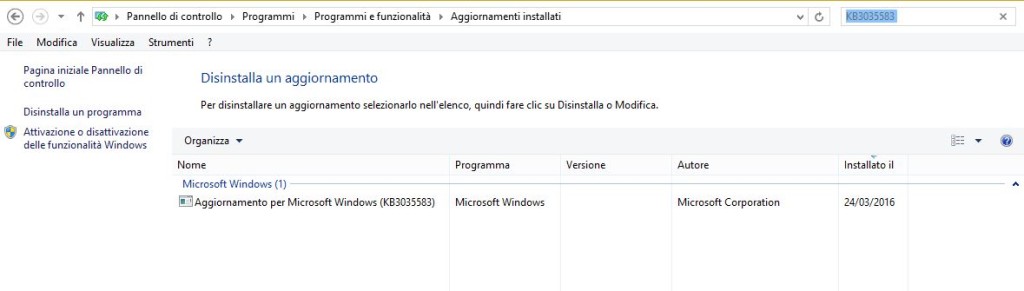 Come eliminare notifica Windows 10