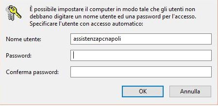Eliminare la password di accesso in Windows 8.1