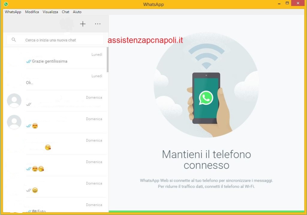 WhatsApp per computer 