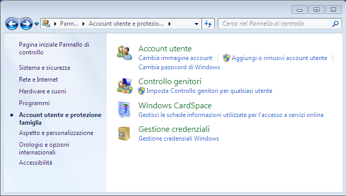 Come modificare o eliminare password Windows 7