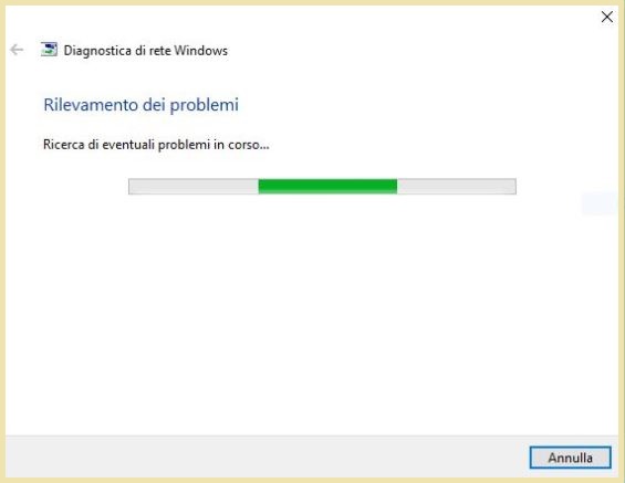 Connettività limitata o assente Windows 10