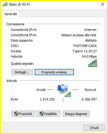 Come recuperare password wifi Windows 7