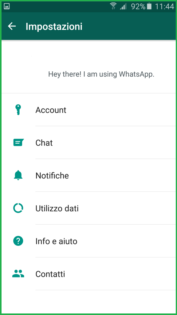 Disattivare conferma lettura WhatsApp