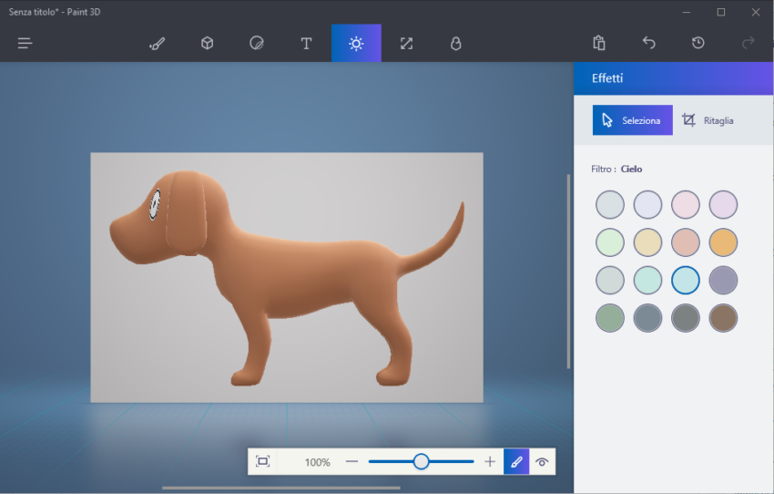 Nuovo Paint 3D con aggiornamento Windows 10