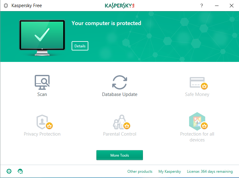 Nuovo Kaspersky Antivirus free