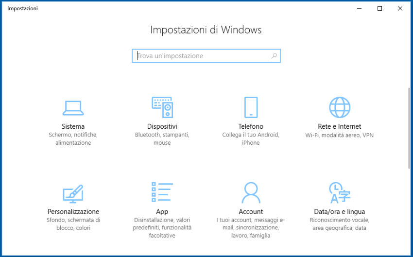 Cambiare o modificare product key Windows 10