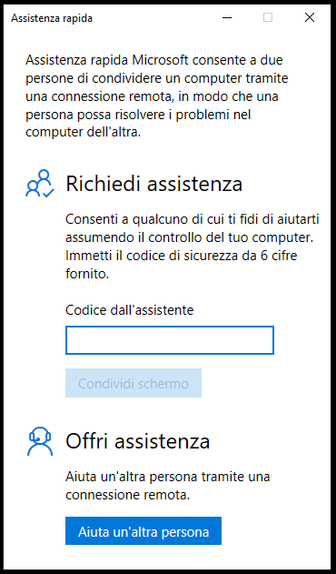 Come ricevere assistenza con Windows 10